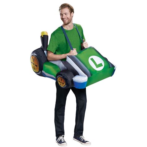 luigi blow up costume|Disguise Luigi Kart Inflatable Adult Costume .